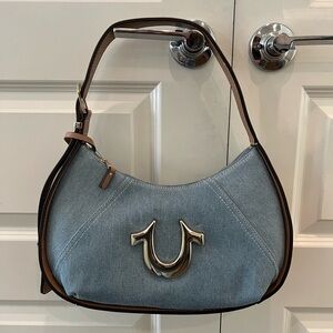 True Religion Blue Jean Purse